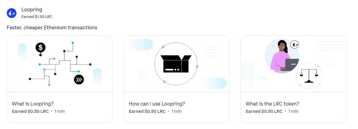 coinbase loopring (lrc) quiz answers