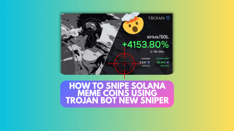 How To Snipe Solana Meme Coins Using Trojan Bot New Sniper